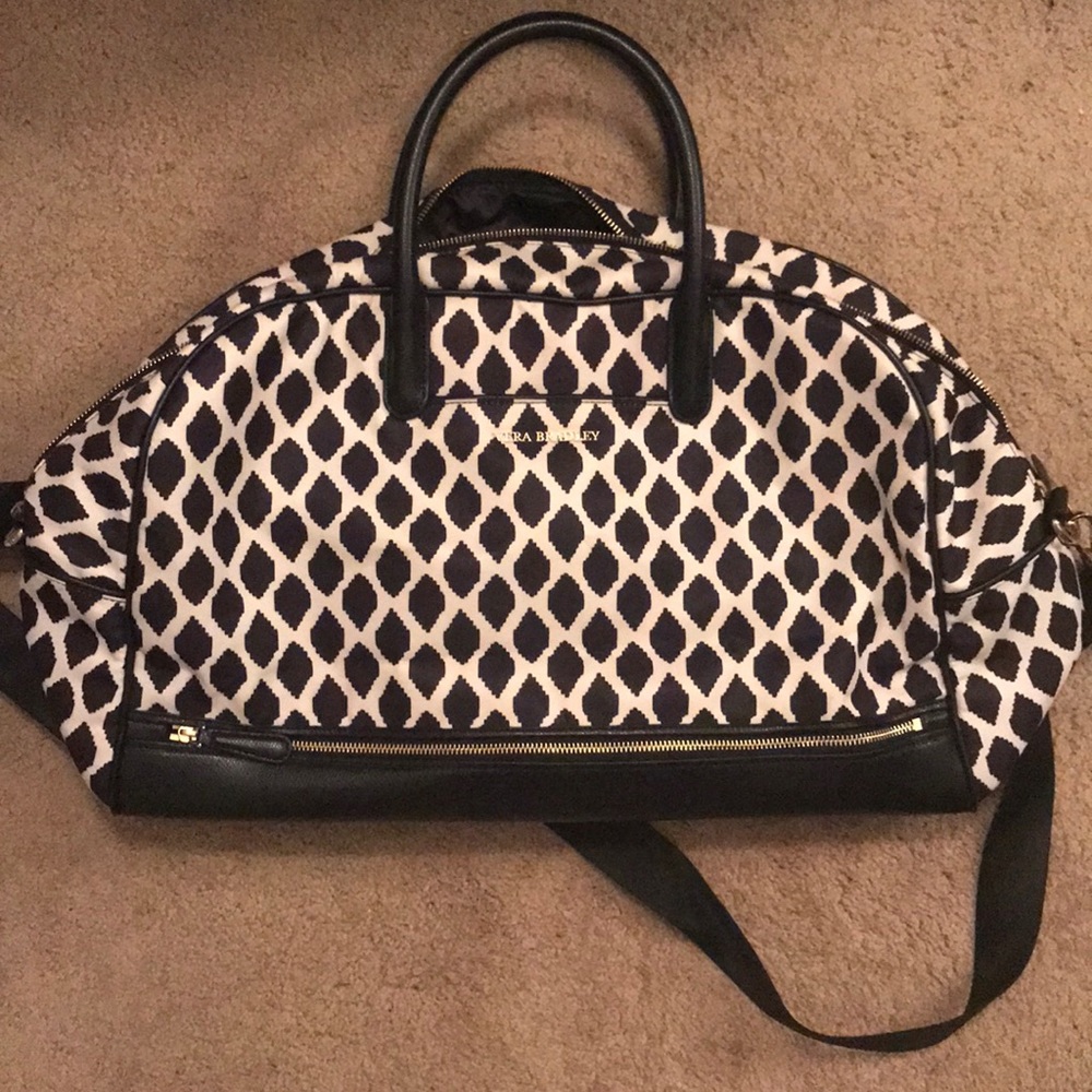 Vera Bradley Trimmed Travel Carry On Bag